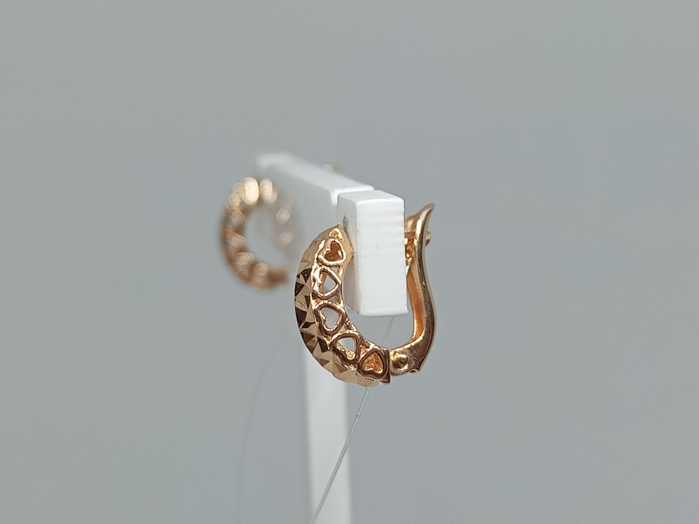 СЕРЬГИ БЕЗ КАМНЯ (Au 585)