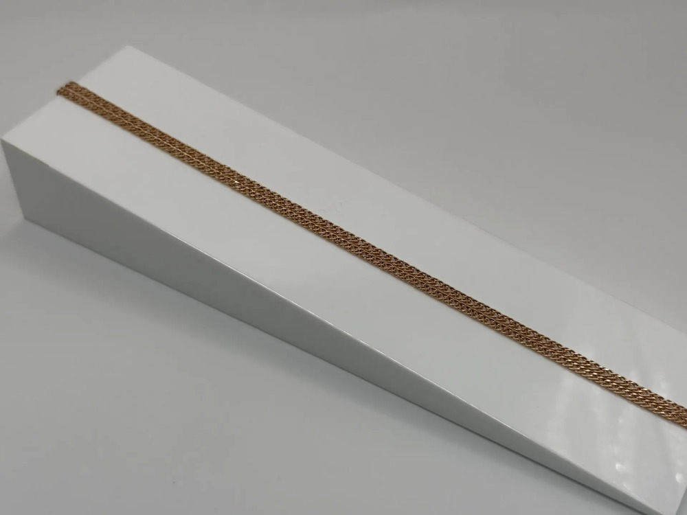 ЦЕПЬ ПУСТОТЕЛАЯ Ромб двойной (Au 585)