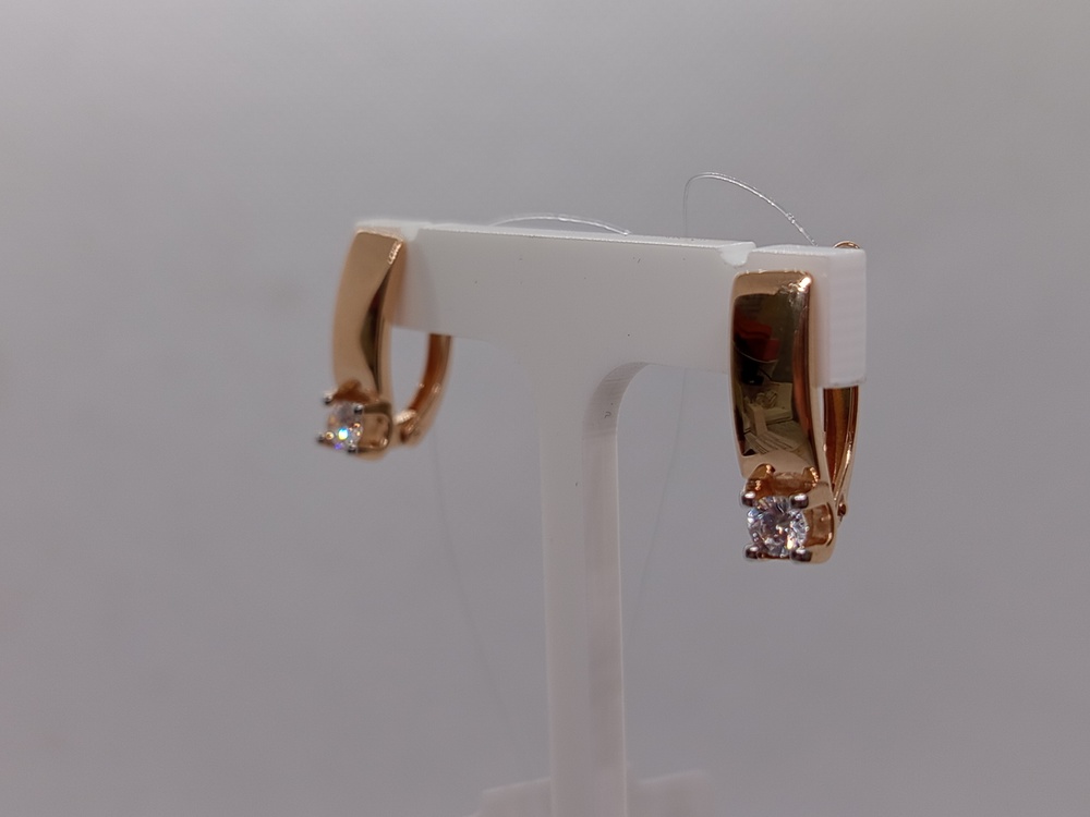 СЕРЬГИ С КАМНЕМ (Au 585)