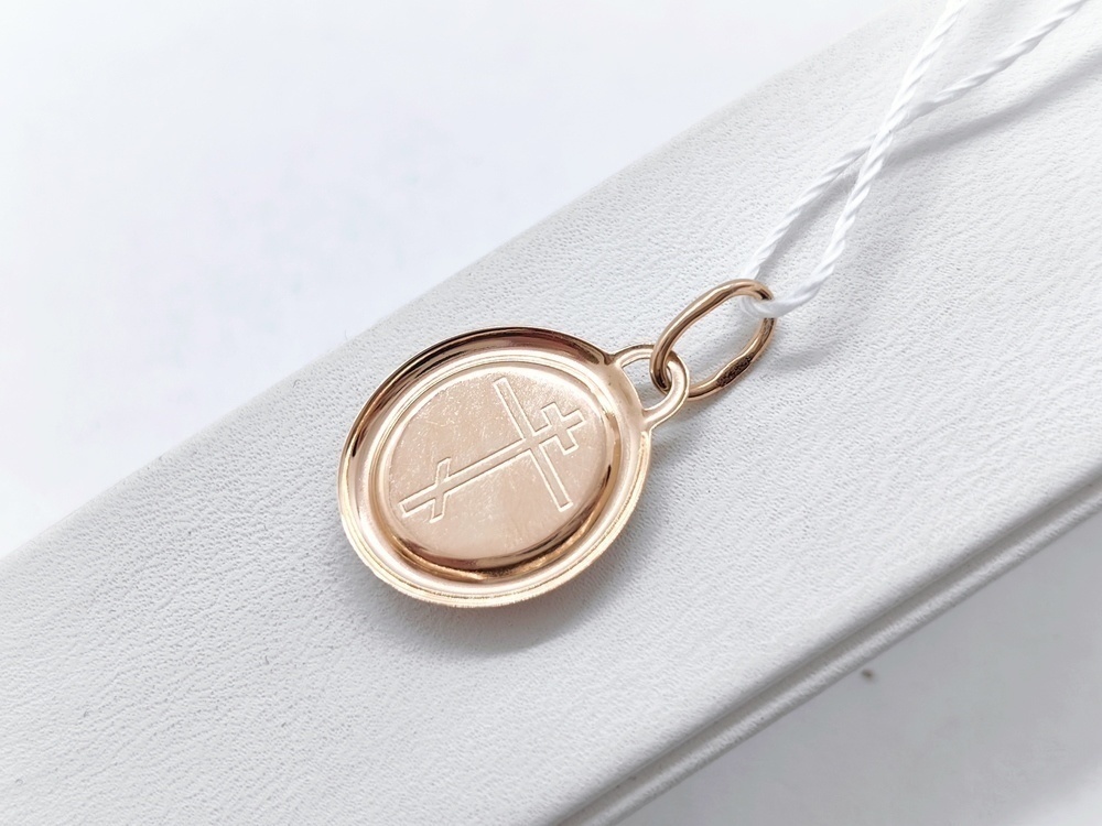 ПОДВЕСКА ИКОНА С КАМНЕМ (Au 585)