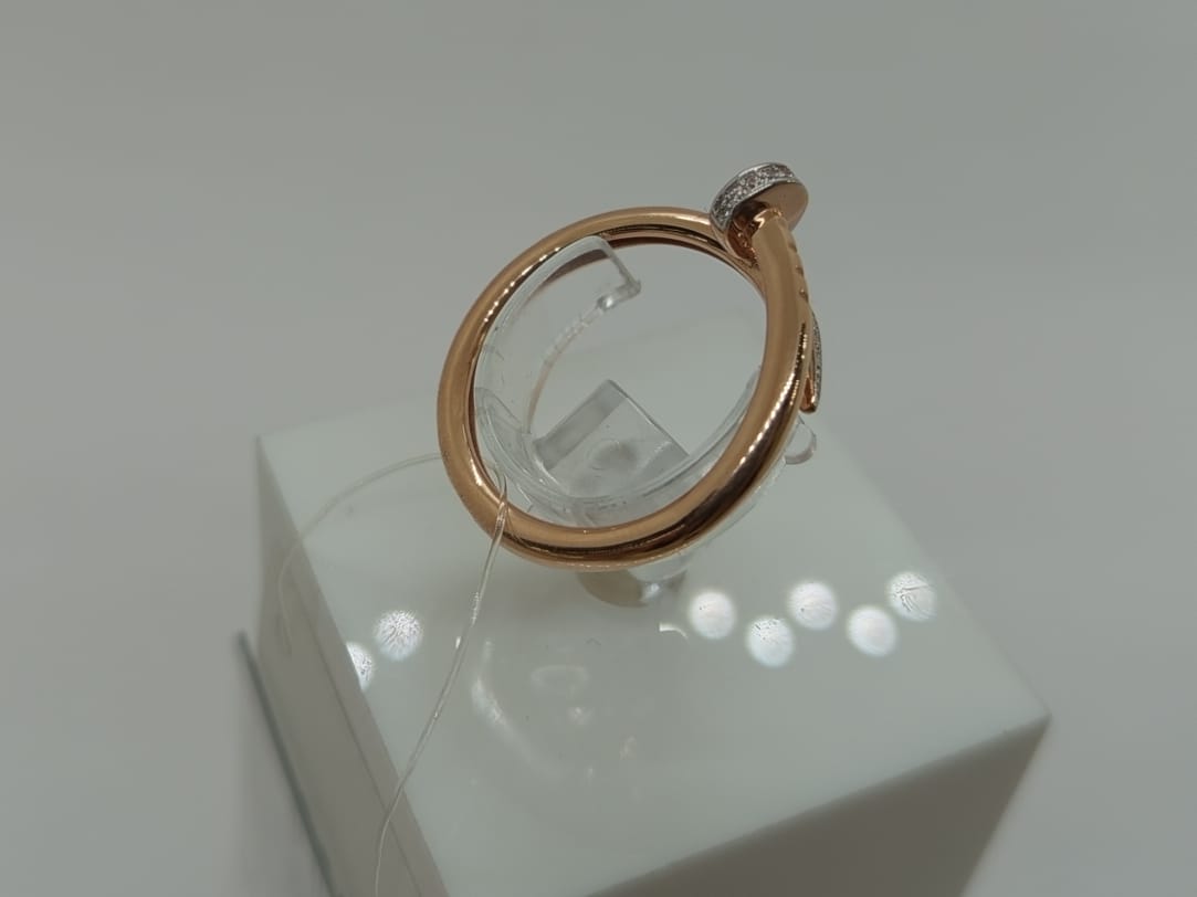 КОЛЬЦО С КАМНЯМИ (Au 585)