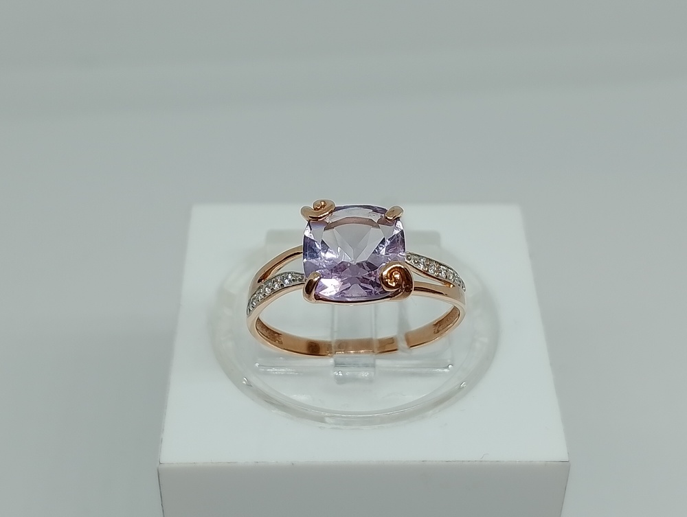 КОЛКМИ585 КОЛЬЦО С КАМНЯМИ (Au 585)