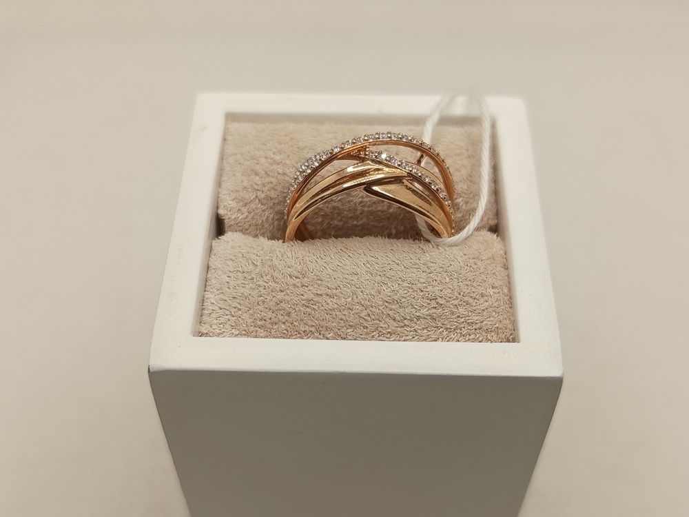 КОЛЬЦО С КАМНЯМИ (Au 585)