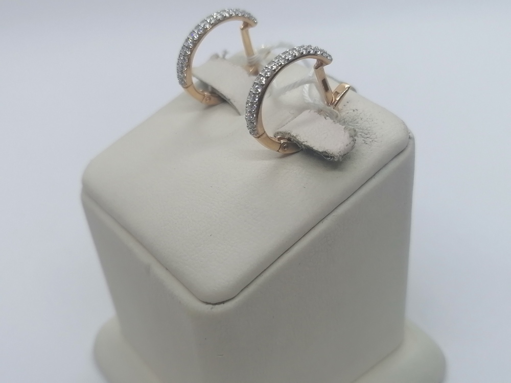 СКМИ585 СЕРЬГИ С КАМНЯМИ (Au 585)