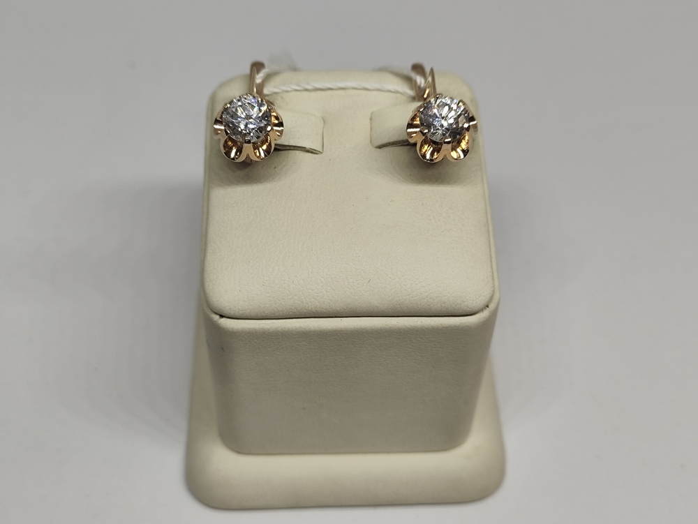 СЕРЬГИ С КАМНЕМ (Au 583)