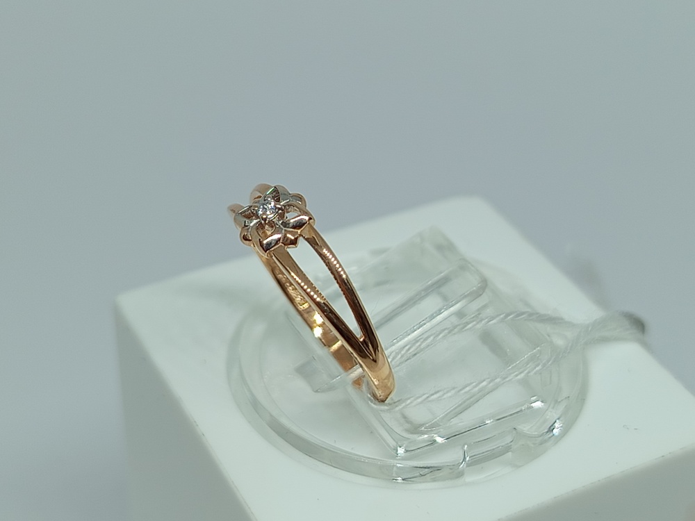 КОЛКМ585 КОЛЬЦО С КАМНЕМ (Au 585)