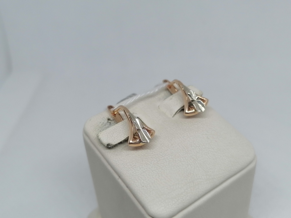 СЕРЬГИ БЕЗ КАМНЯ (Au 585)