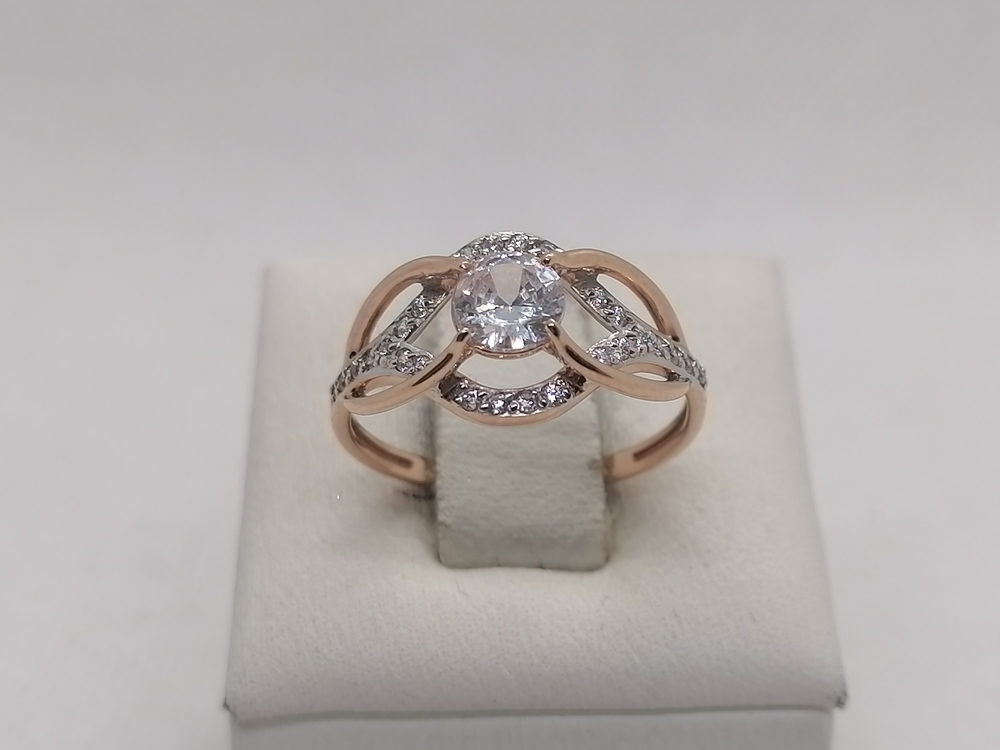 КОЛКМИ585 КОЛЬЦО С КАМНЯМИ (Au 585)