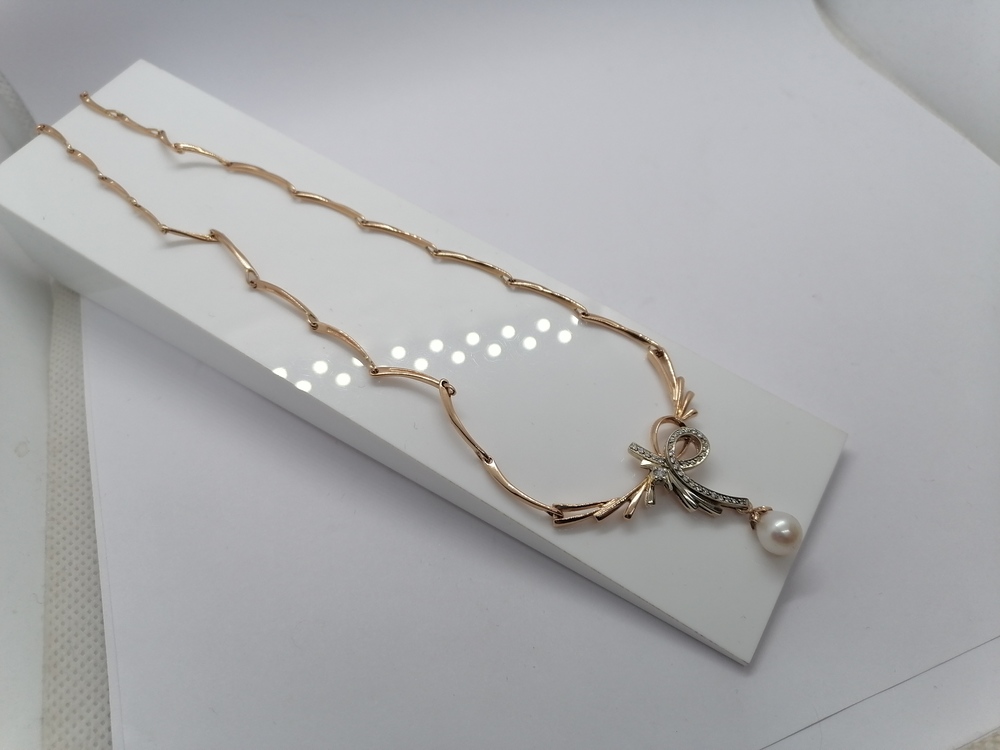 КОЛЬЕ БРИЛЛИАНТ Au 585