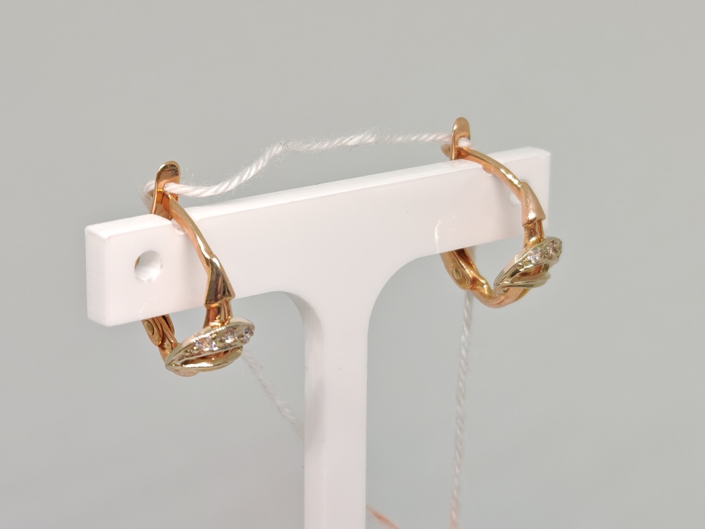 СКМИ585 СЕРЬГИ С КАМНЯМИ (Au 585)