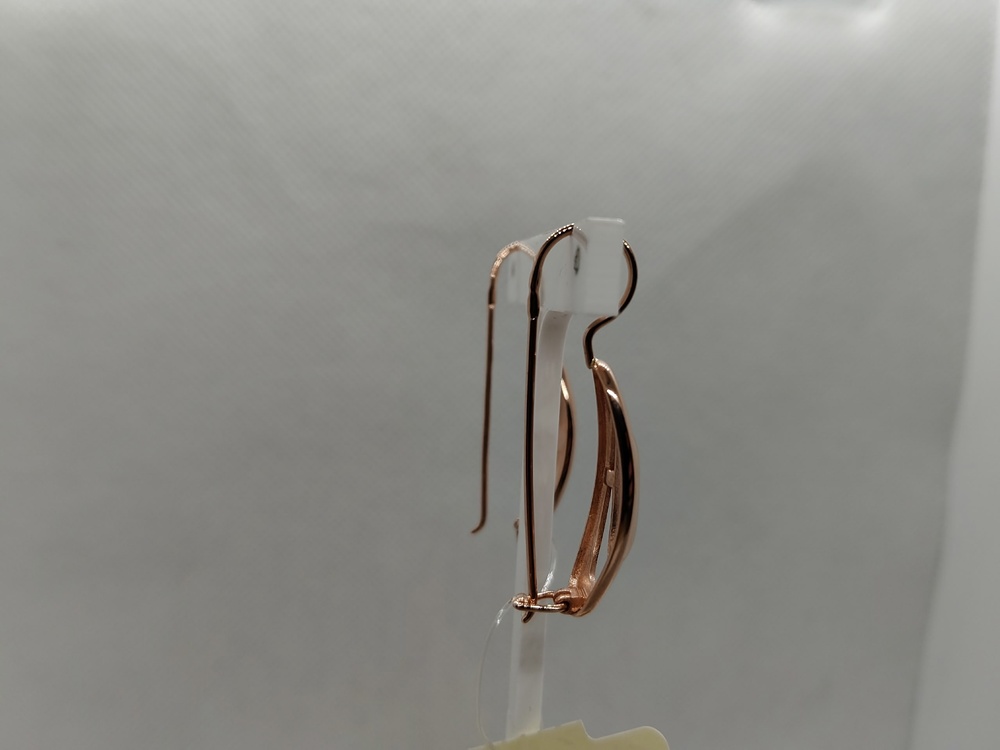 СЕРЬГИ ПЕТЕЛЬКА без камня (Au 585)