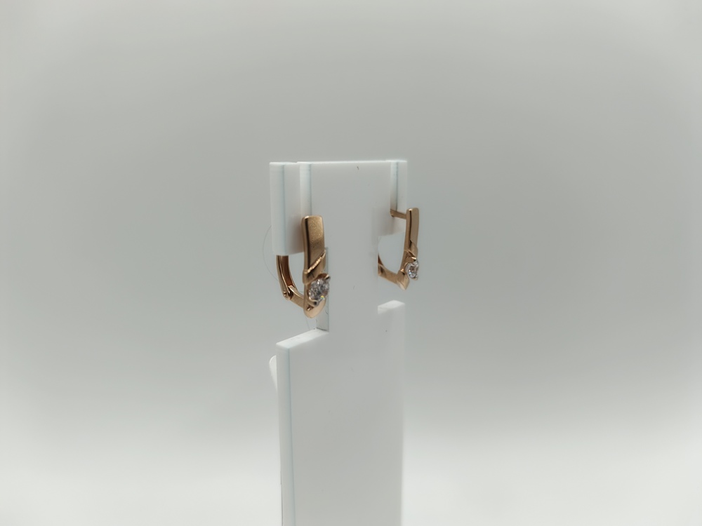 СЕРЬГИ С КАМНЕМ (Au 585)