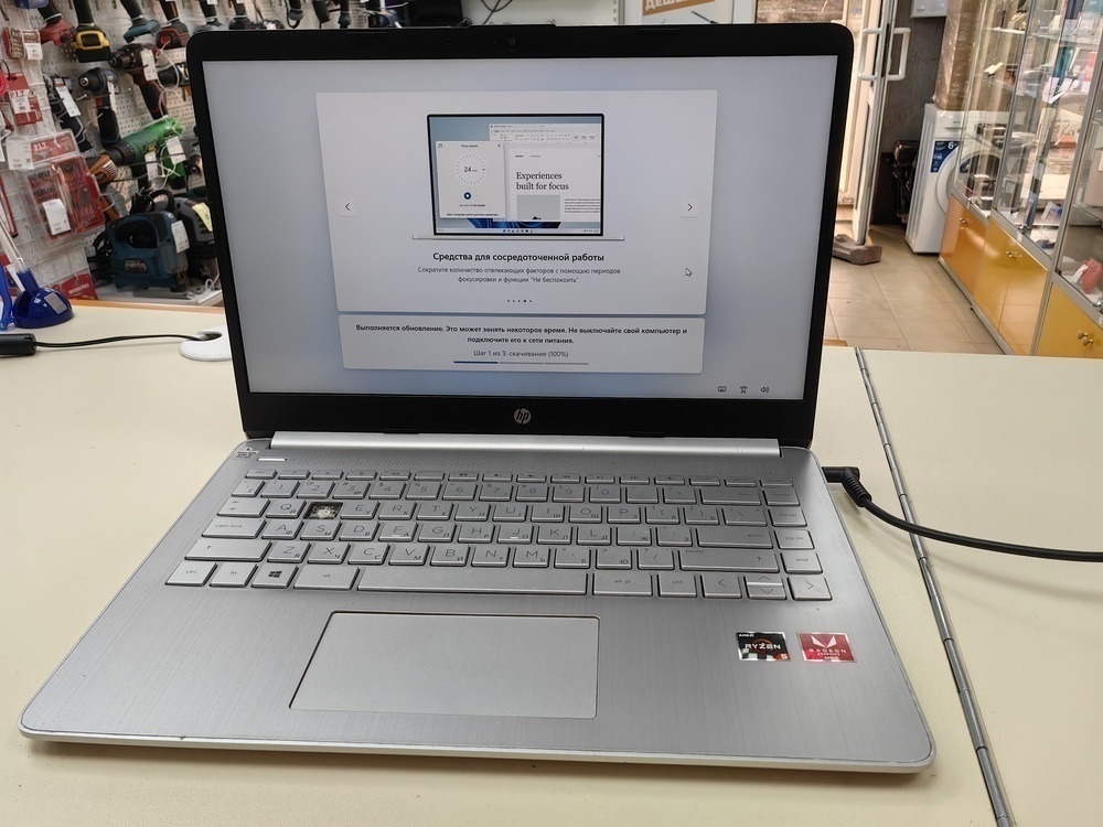 Ноутбук HP 14s-fq0006ur; Ryzen 5 3500U, Radeon Vega 8, 8 Гб, 512 GB, Нет