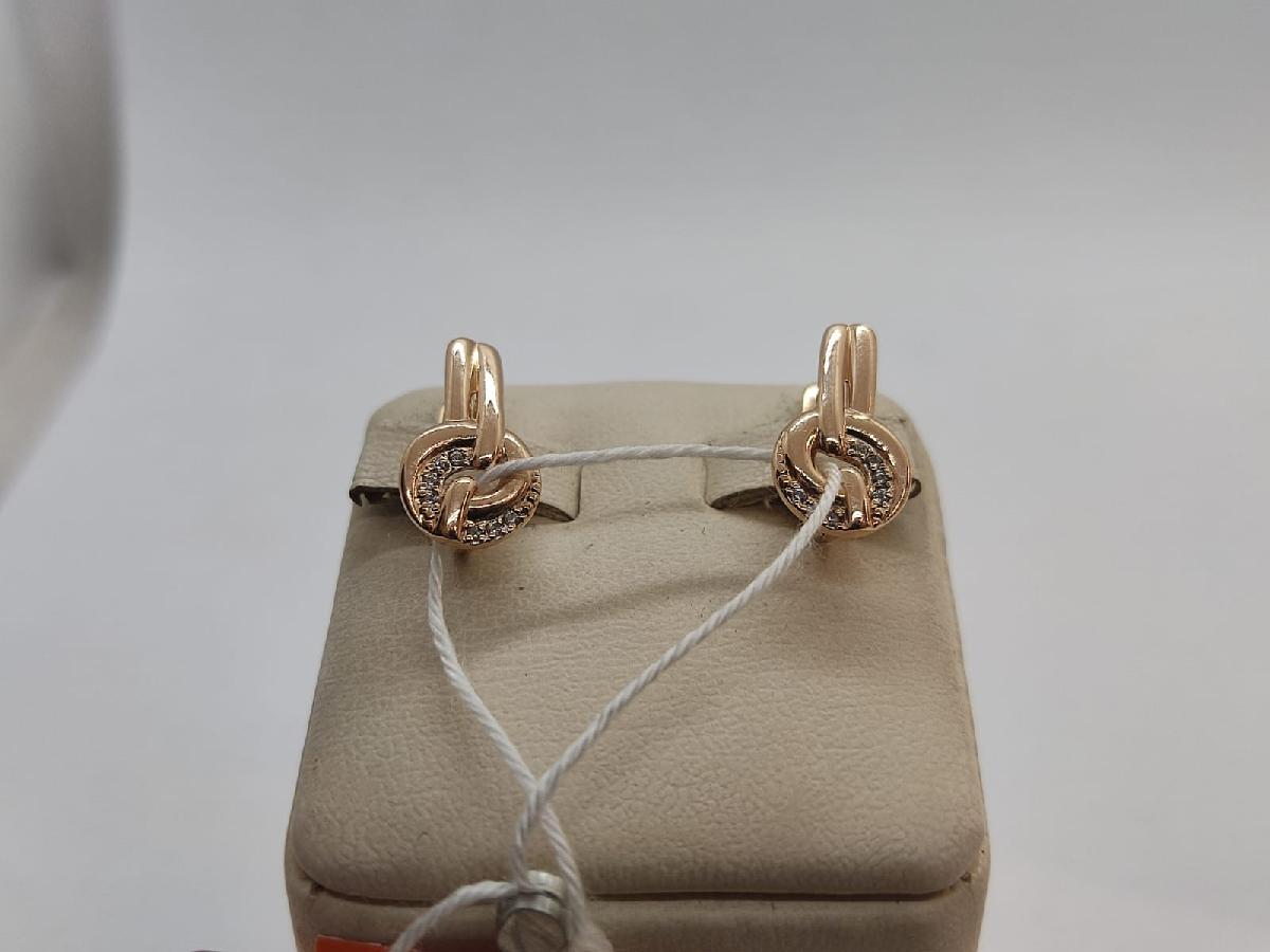 СКМИ585 СЕРЬГИ С КАМНЯМИ (Au 585)