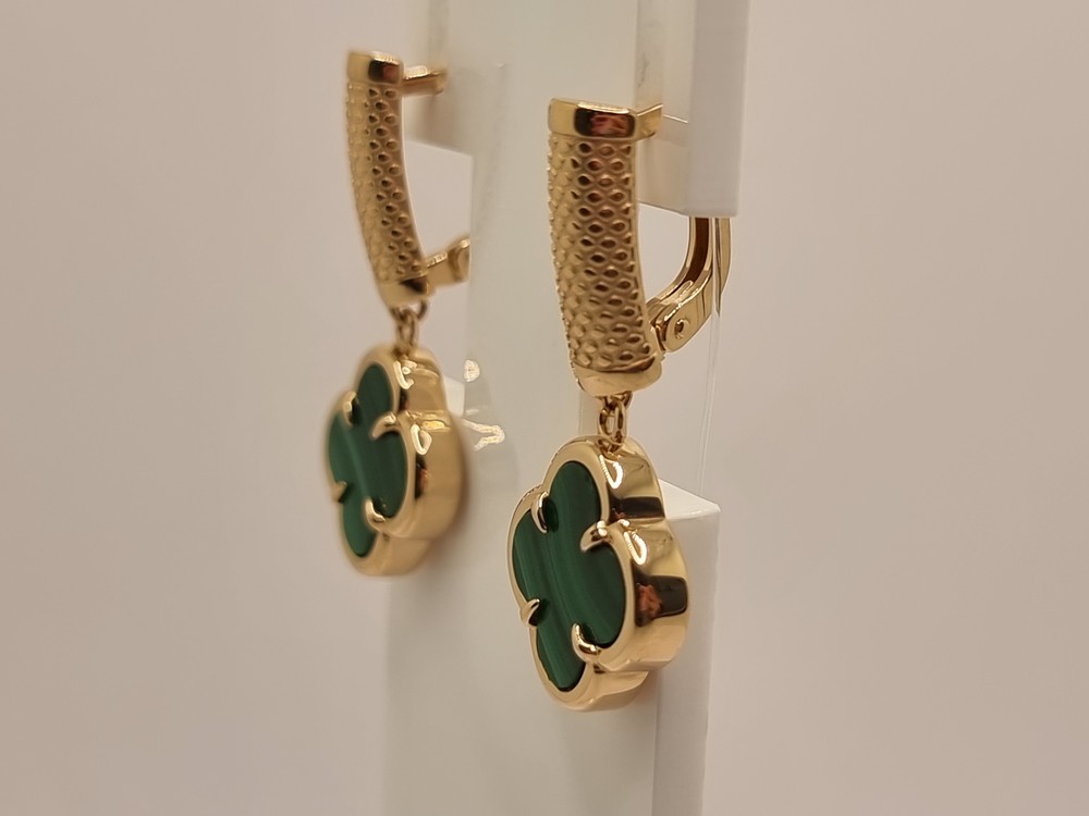 СЕРЬГИ С КАМНЕМ (Au 585)