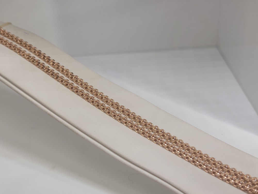 8050202П-60 ЦЕПЬ ПУСТОТЕЛАЯ Бисмарк машинный (Au 585)