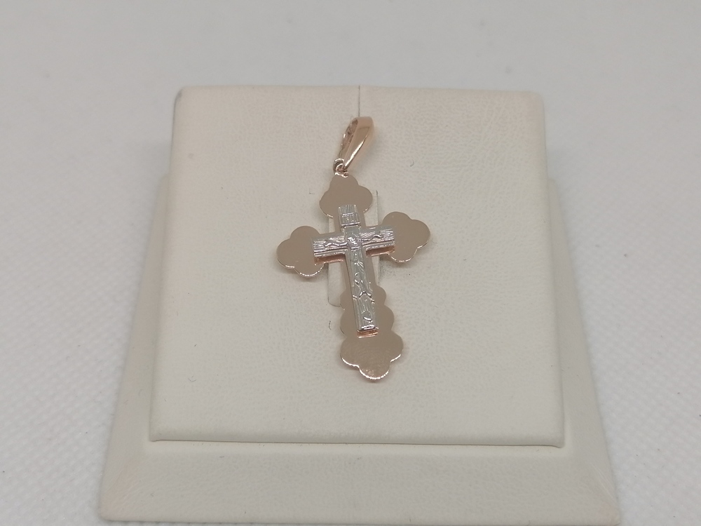 ПОДВЕСКА КРЕСТ без камня (Au 585)