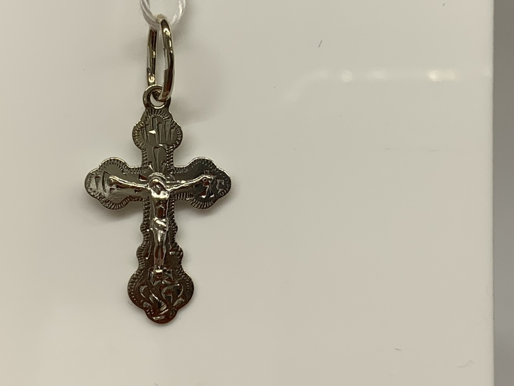 ПОДКБК585 ПОДВЕСКА КРЕСТ БЕЗ КАМНЯ (Au 585)