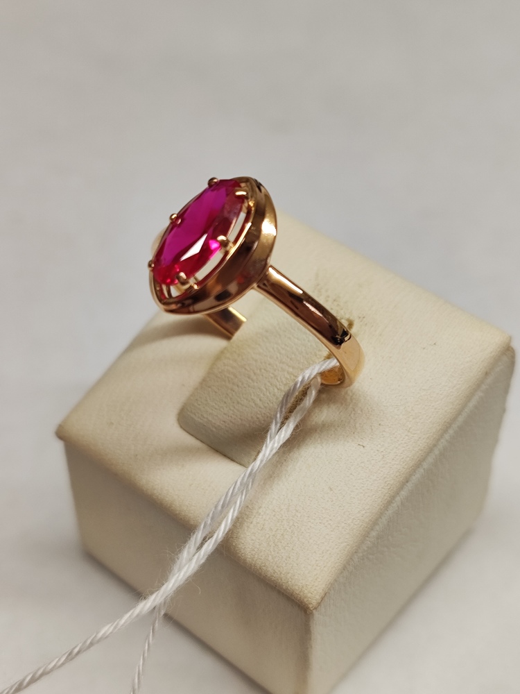 КОЛКМ585 КОЛЬЦО С КАМНЕМ (Au 585)