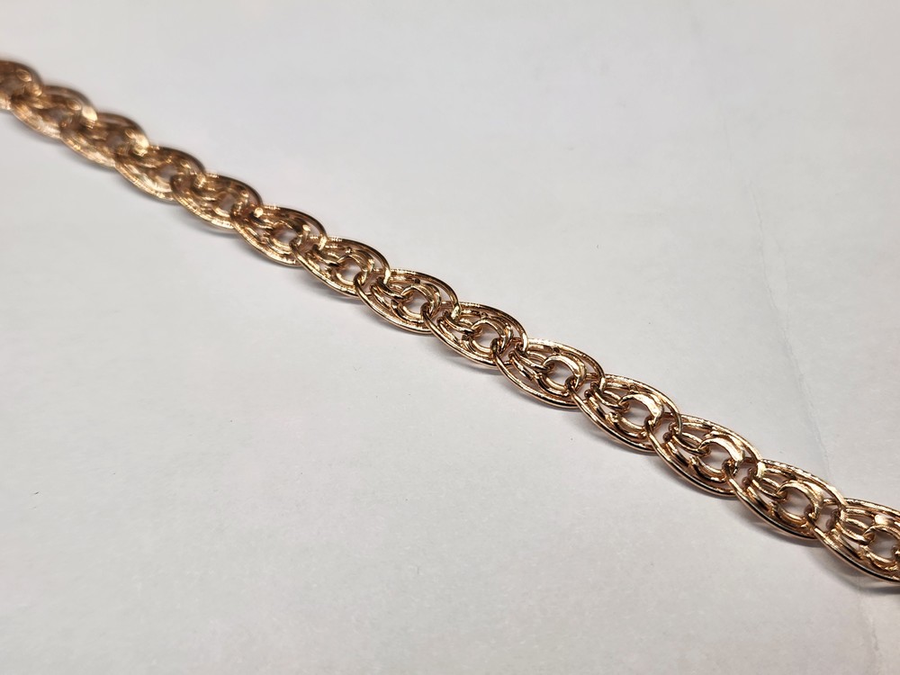 БРАСЛЕТ ПУСТОТЕЛЫЙ Нона-бисмарк (Au 585)