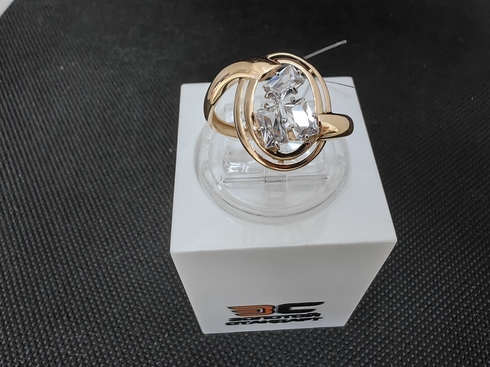 КОЛЬЦО С КАМНЯМИ (Au 585)