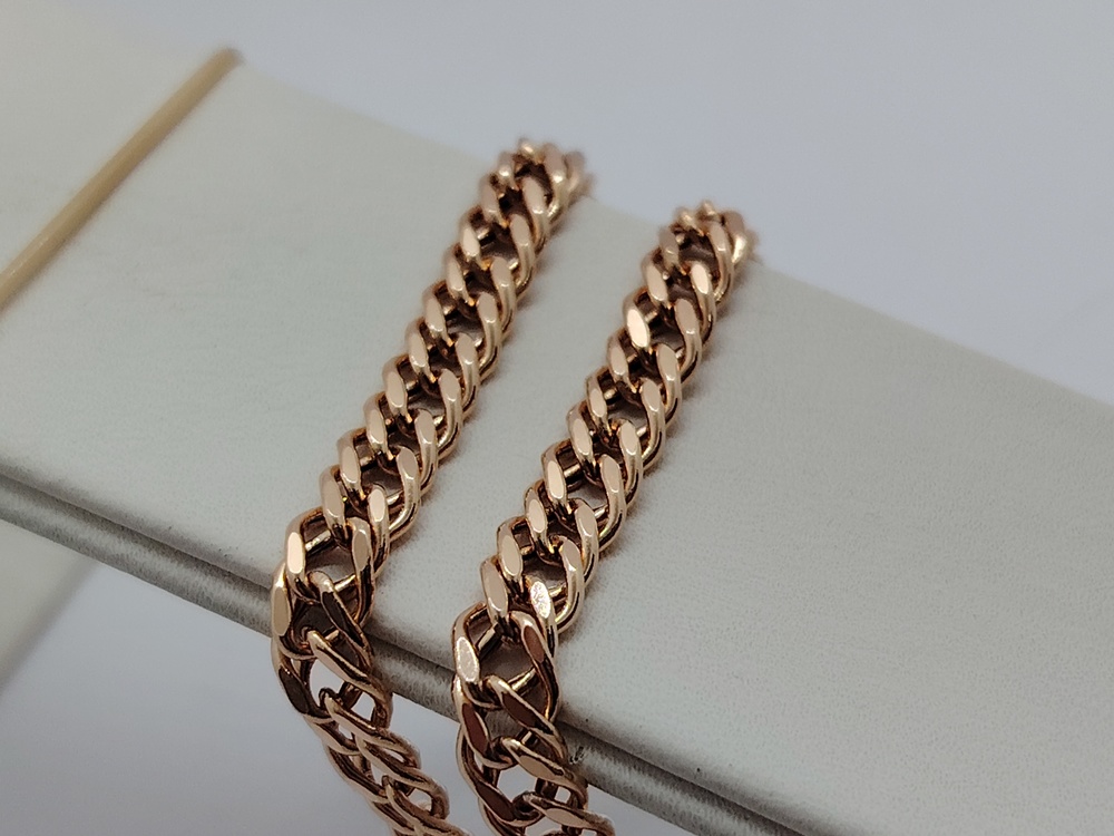 ЦЕПЬ ПУСТОТЕЛАЯ Ромб двойной (Au 585)