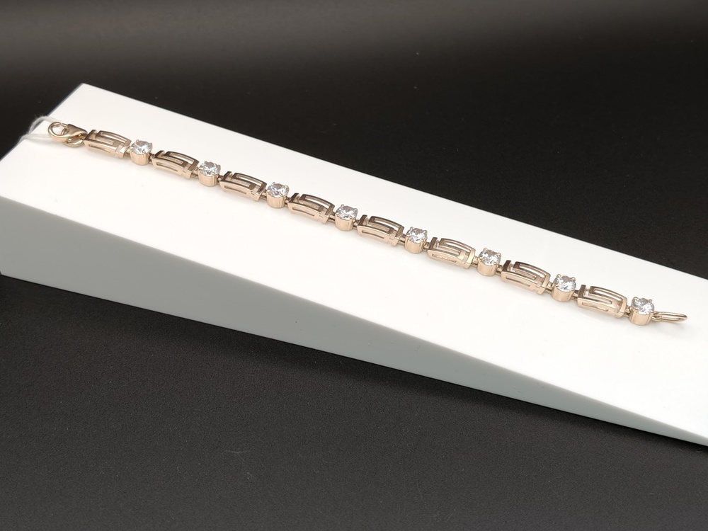 Б585 БРАСЛЕТ С КАМНЯМИ (Au 585)