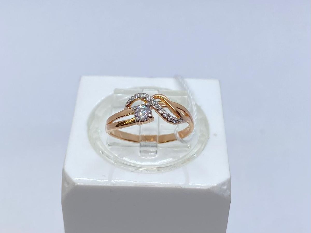 КОЛЬЦО С КАМНЯМИ (Au 585)