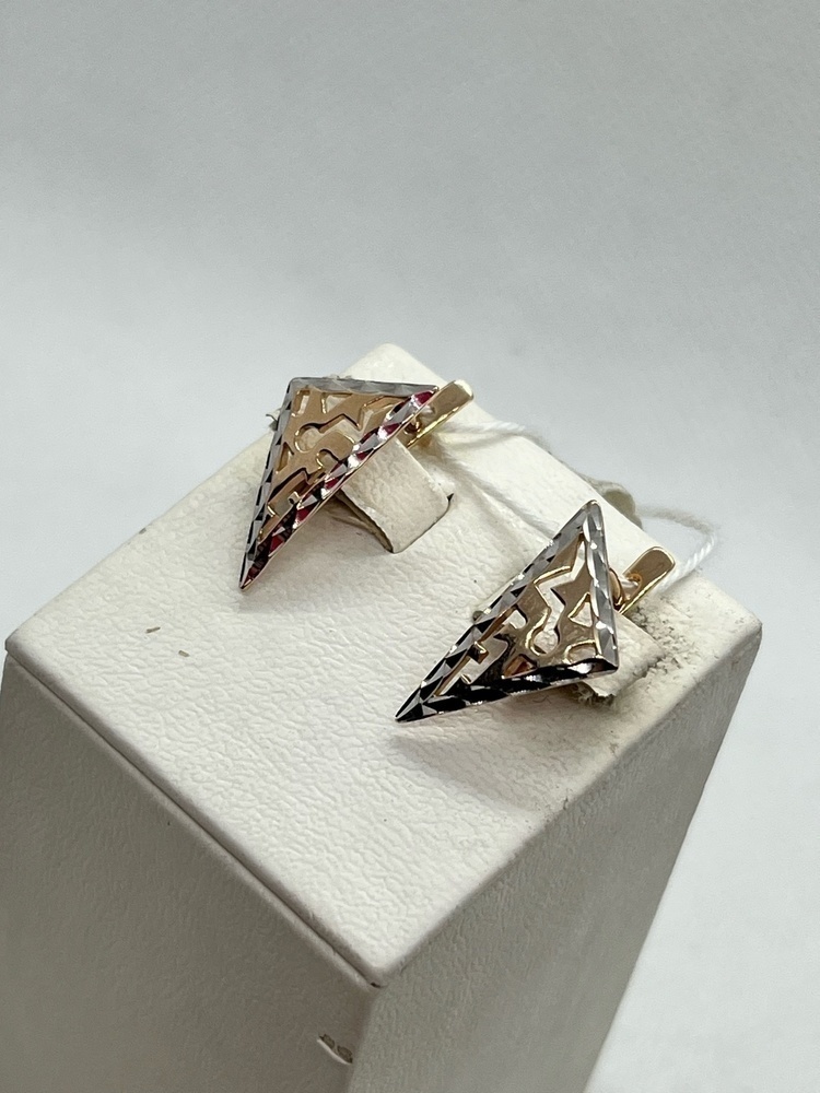 СБКМ585 СЕРЬГИ БЕЗ КАМНЯ (Au 585)