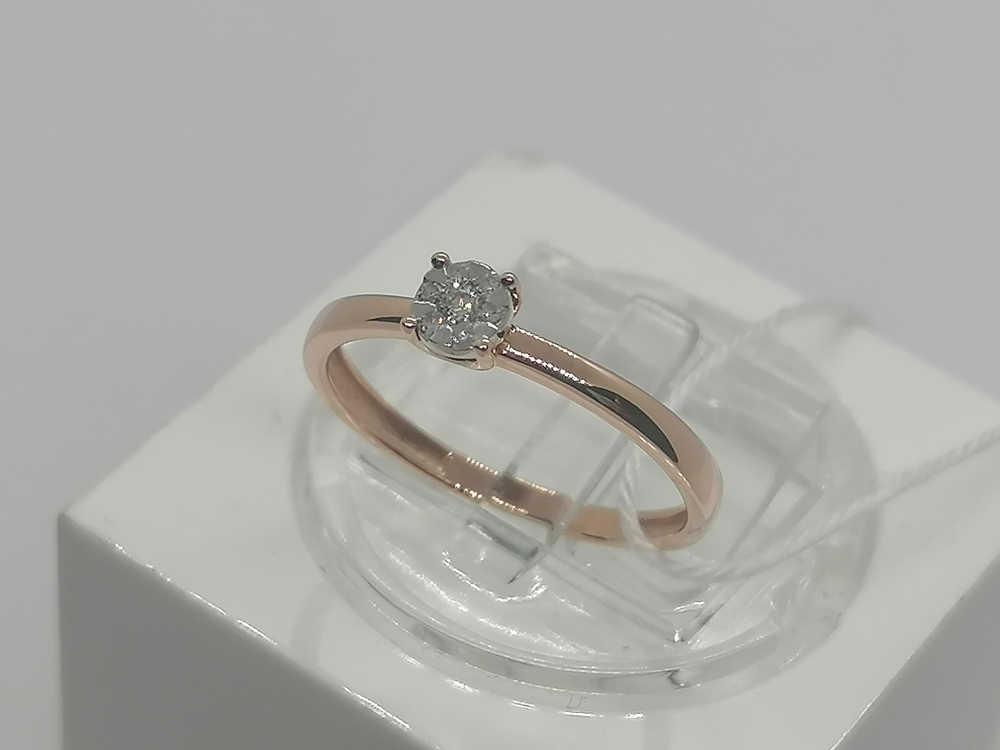 КОЛЬЦО БРИЛЛИАНТ Au 585