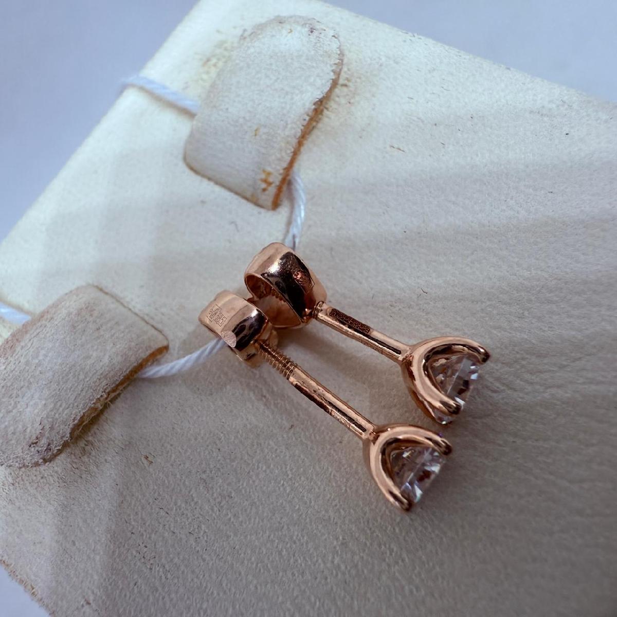 СПУС585 СЕРЬГИ ПУСЕТЫ (Au 585)