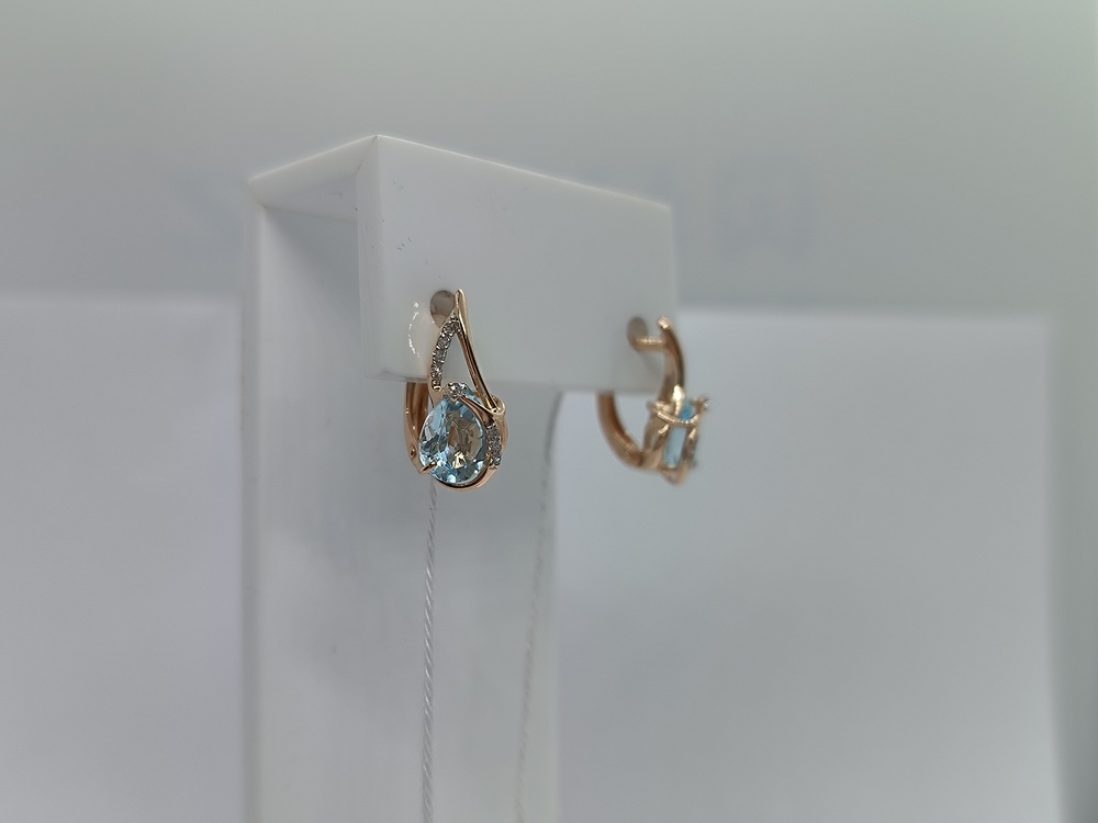 СЕРЬГИ С КАМНЯМИ (Au 585)