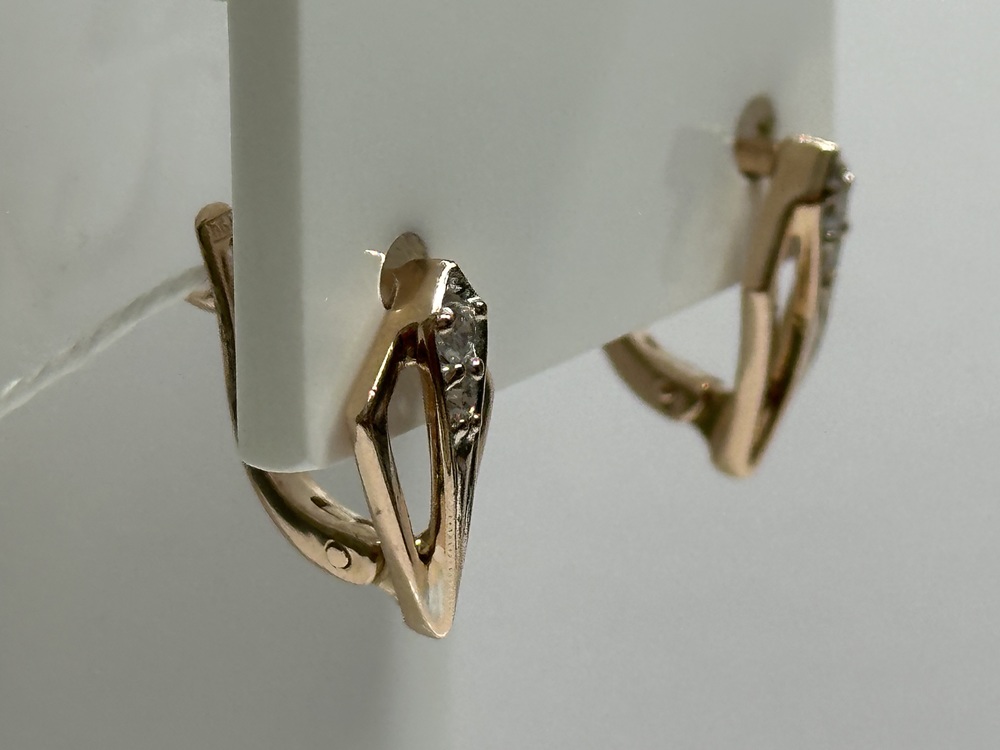 СЕРЬГИ С КАМНЯМИ (Au 585)