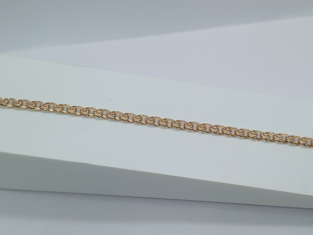 БЛБ585 БРАСЛЕТ ПОЛНОВЕСНЫЙ Бисмарк (Au 585)