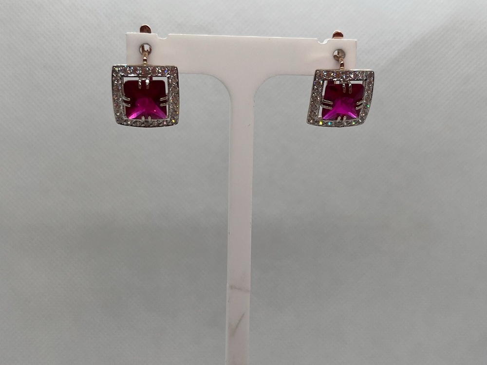 СЕРЬГИ С КАМНЯМИ (Au 585)