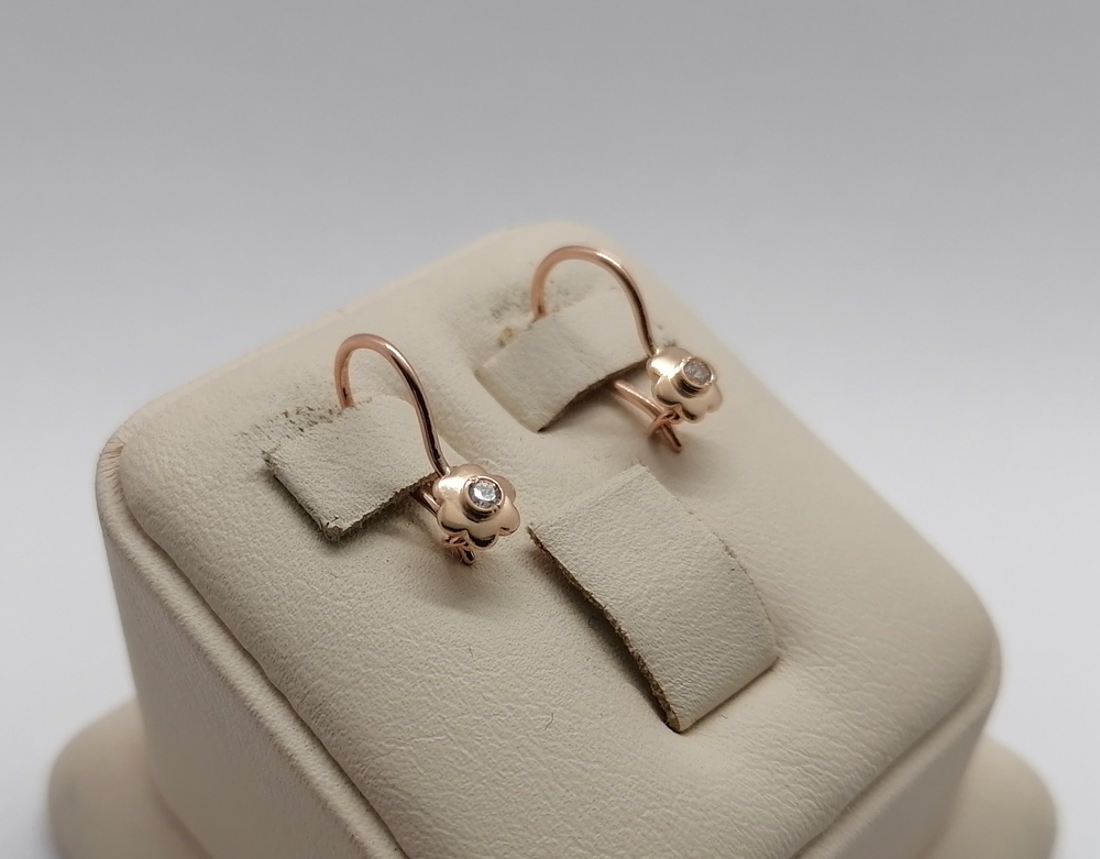 СКМ585 СЕРЬГИ С КАМНЕМ (Au 585) СКМ585 СЕРЬГИ С КАМНЕМ (Au 585)