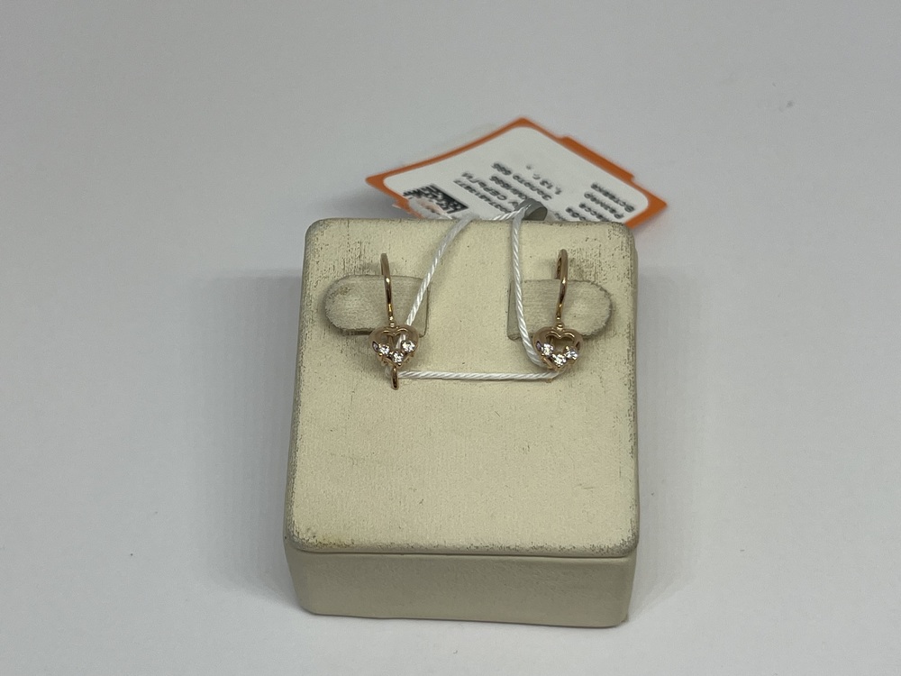 СКМИ585 СЕРЬГИ С КАМНЯМИ (Au 585)