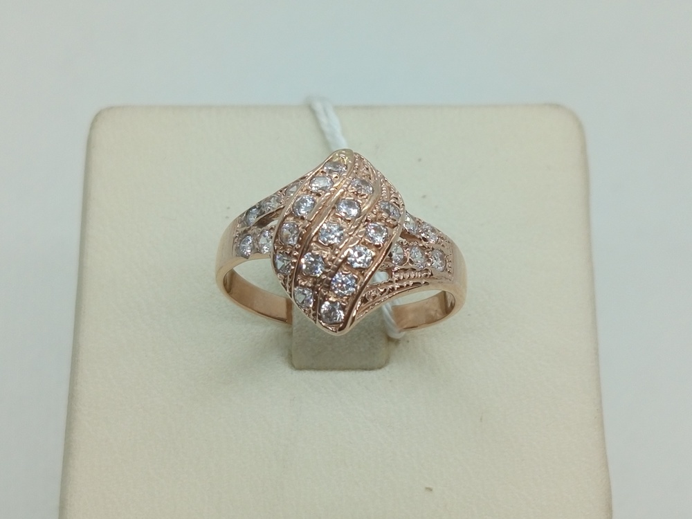 КОЛКМИ585 КОЛЬЦО С КАМНЯМИ (Au 585)