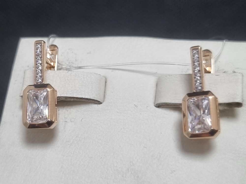 СЕРЬГИ С КАМНЯМИ (Au 585)