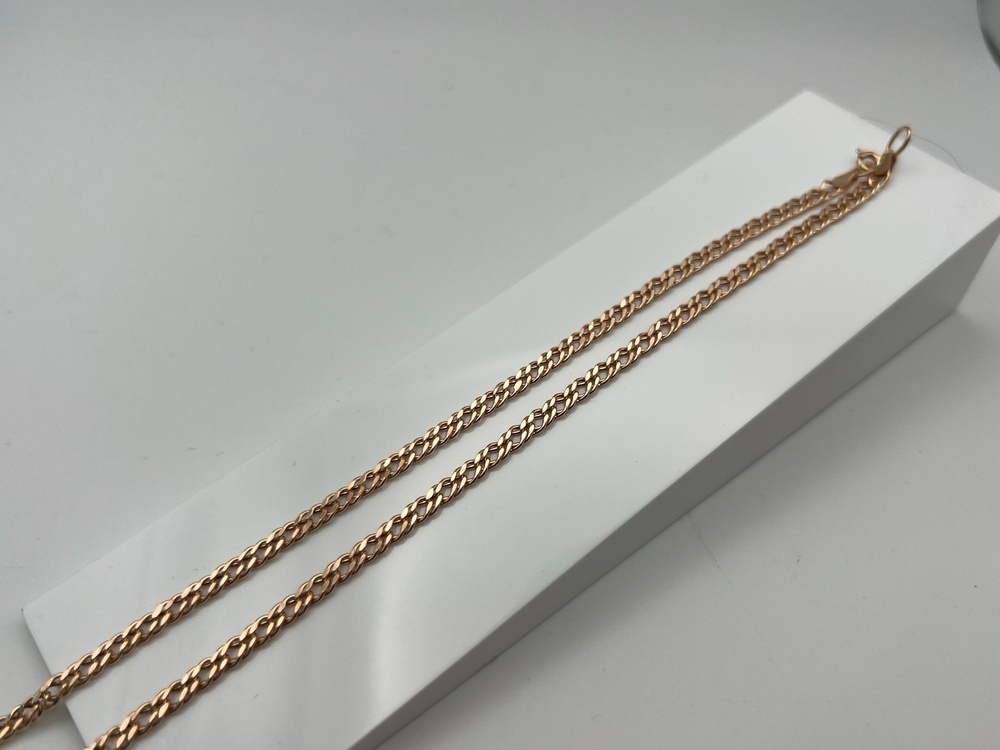 ЦЕПЬ ПУСТОТЕЛАЯ Ромб двойной (Au 585)