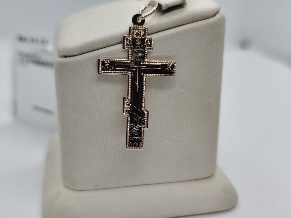 ПОДВЕСКА КРЕСТ без камня (Au 585)