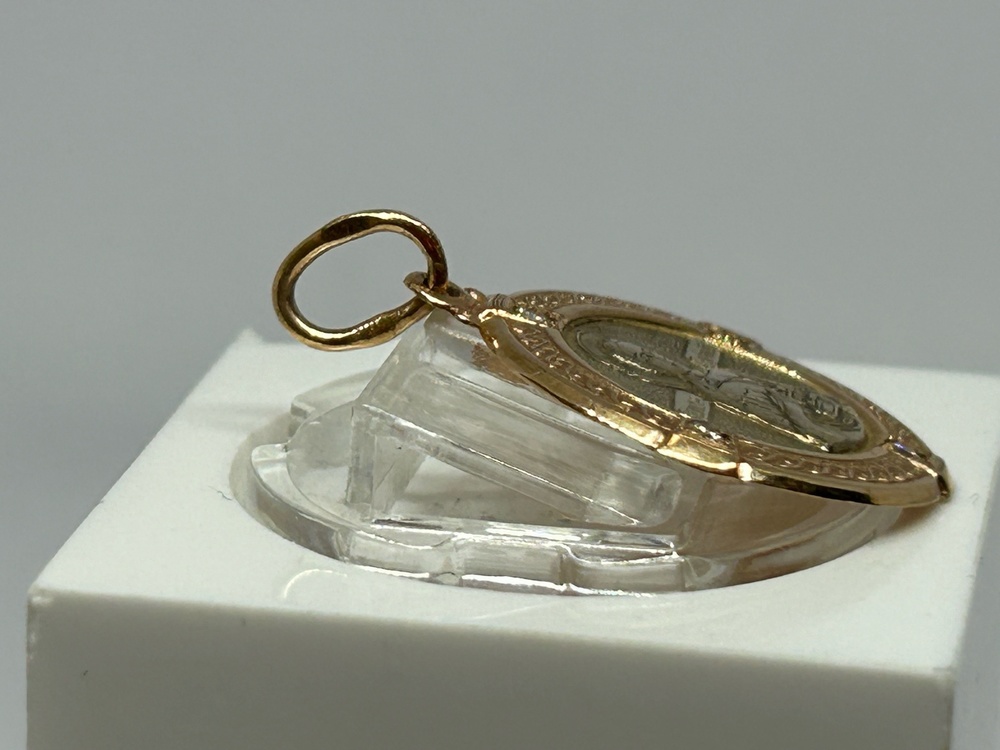 ПОДВЕСКА ИКОНА С КАМНЯМИ (Au 585)