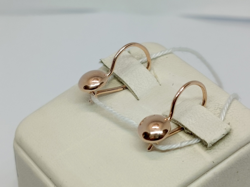 СБКМ583 СЕРЬГИ БЕЗ КАМНЯ (Au 583)