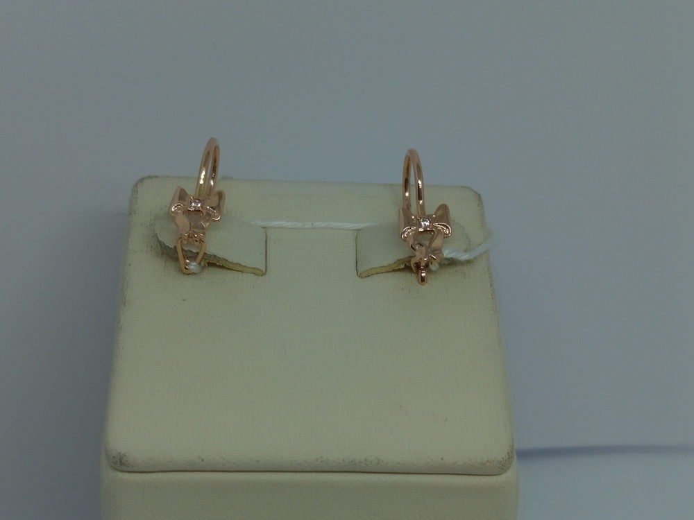 СКМ585 СЕРЬГИ С КАМНЕМ (Au 585) СКМ585 СЕРЬГИ С КАМНЕМ (Au 585)