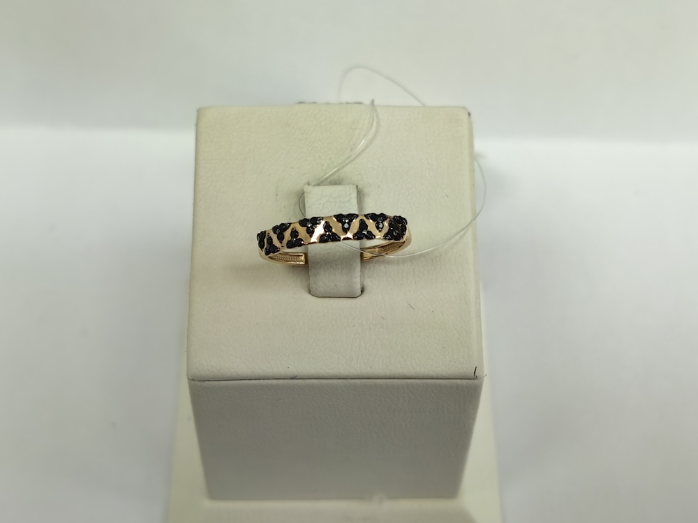 КОЛЬЦО С КАМНЯМИ (Au 585)