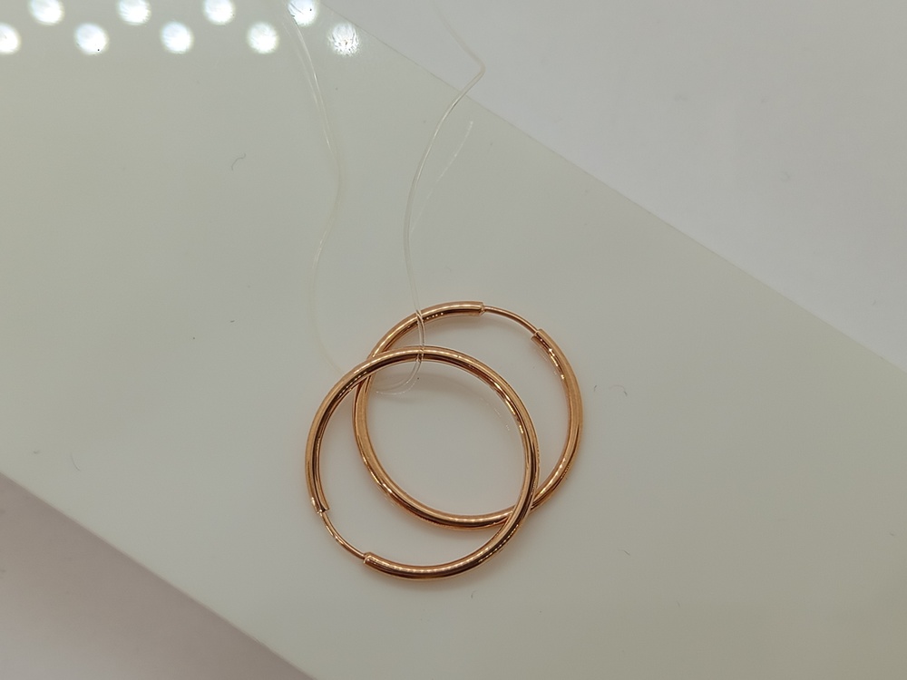 СЕРЬГИ КОНГО без камня (Au 585)