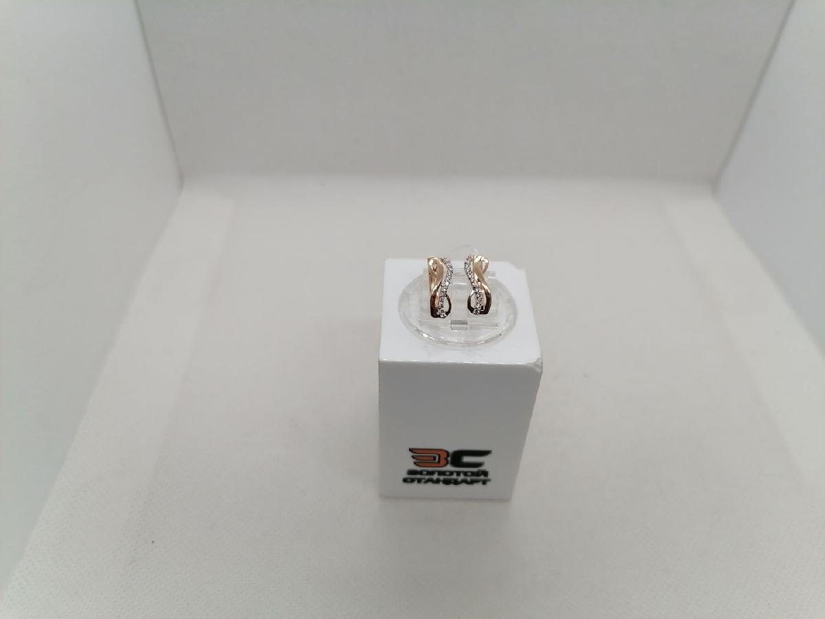 СКМИ585 СЕРЬГИ С КАМНЯМИ (Au 585)