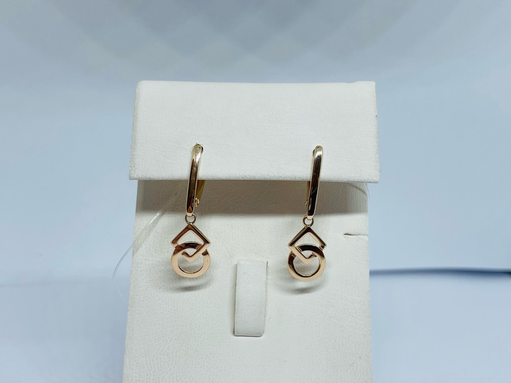 СЕРЬГИ БЕЗ КАМНЯ (Au 585)