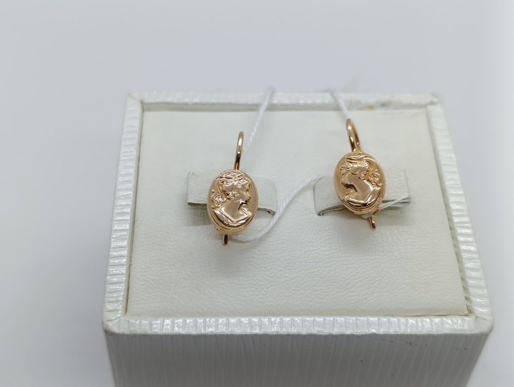 СБКМ583 СЕРЬГИ БЕЗ КАМНЯ (Au 583)