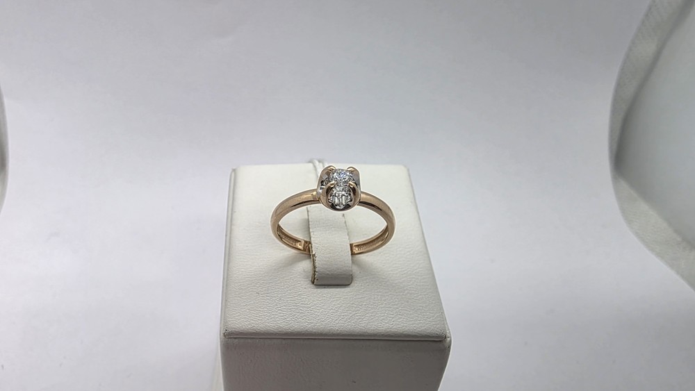 КОЛЬЦО БРИЛЛИАНТ Au 585